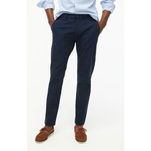 AH892 J Crew Stretch Tech Chino 770 Straight-fit pants Royal Indigo Blue W28 L32